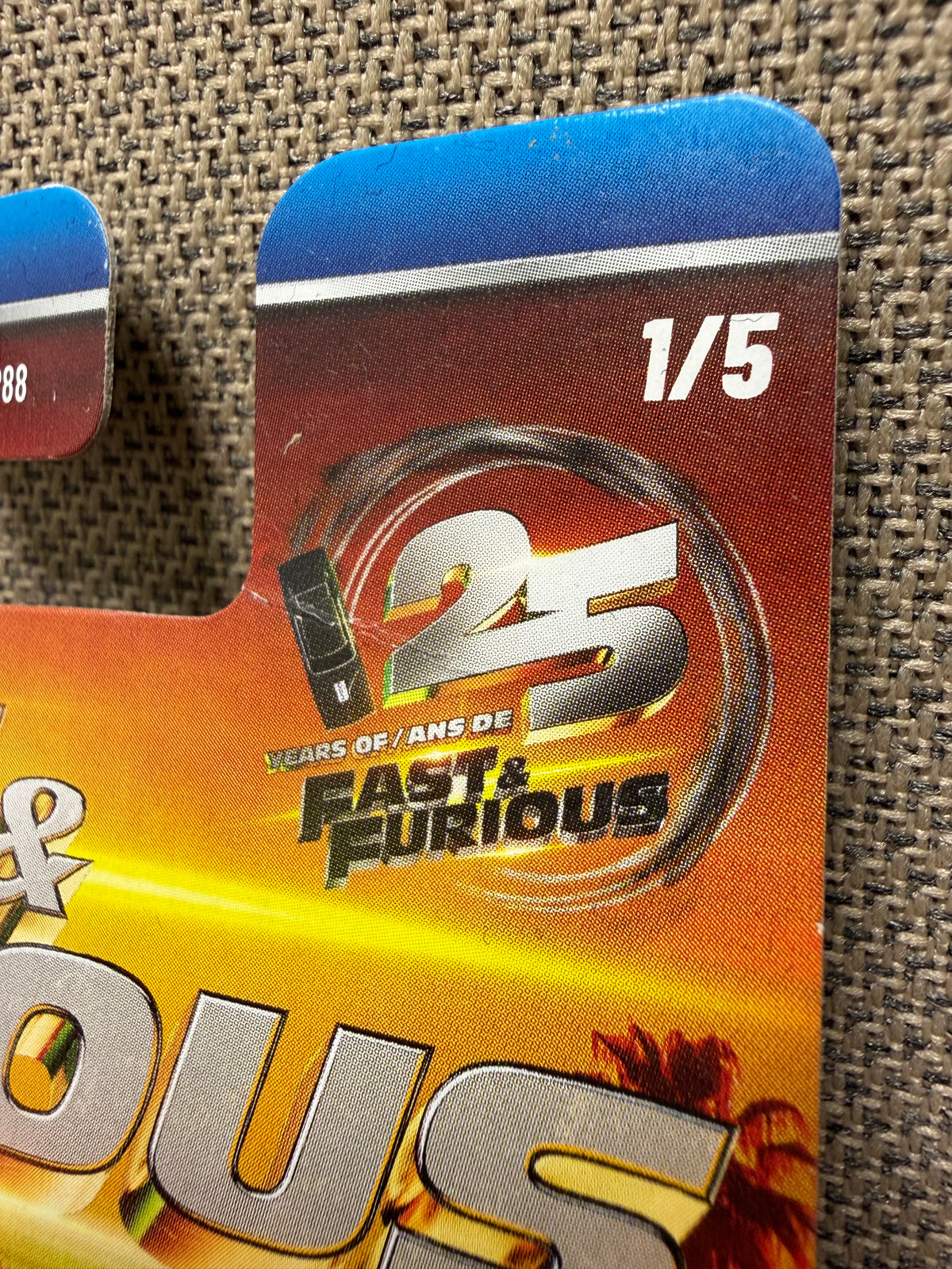 Hot Wheels Silver Series - 25 Years of Fast & Furious (Set of 5)