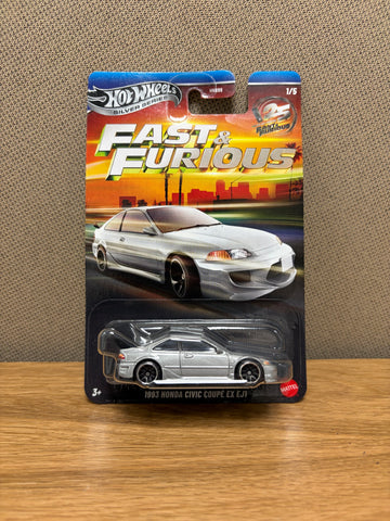 Hot Wheels Silver Series - 25 Years of Fast & Furious (Set of 5)