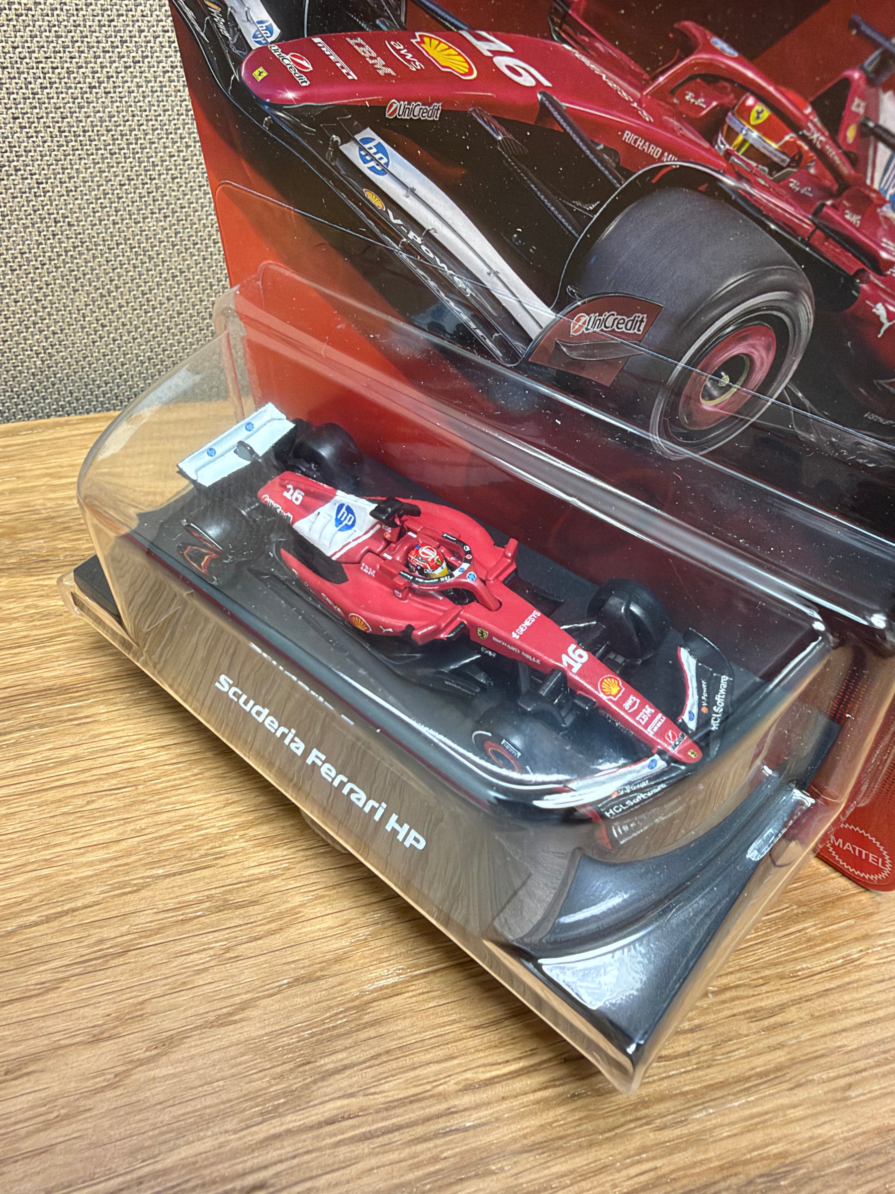 Hot Wheels Premium & Matchbox Skybusters Combo - Scuderia Ferrari HP #16 | Airbus Helicopters H130