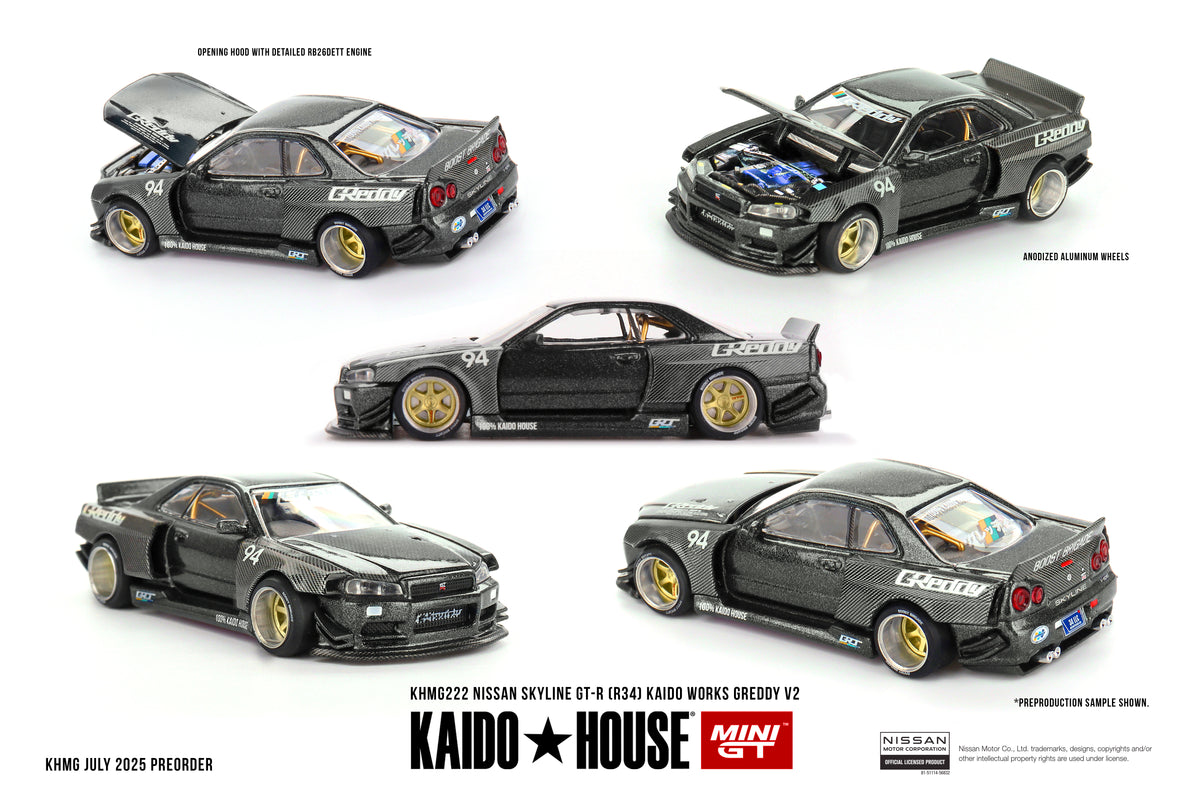 Kaido House - Kaido GT Nissan Skyline GT-R (R34) Kaido Works® Greddy V2 (KHMG222)